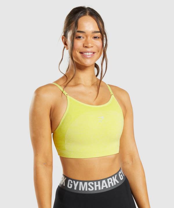 Damske Športové Podprsenky Gymshark Flex Strappy Žlté | MS2619387